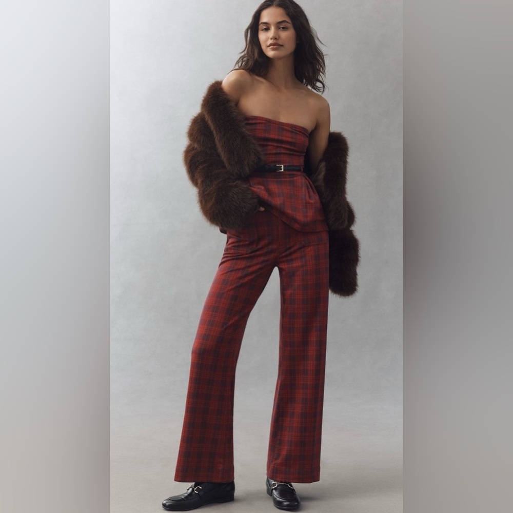 Anthropologie Tartan Plaid Set by Maeve